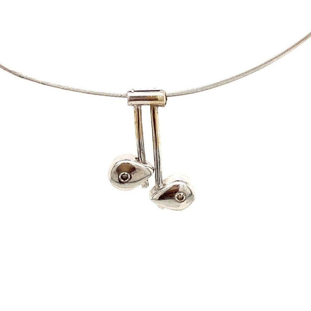 14k Diamond Cable Necklace‎